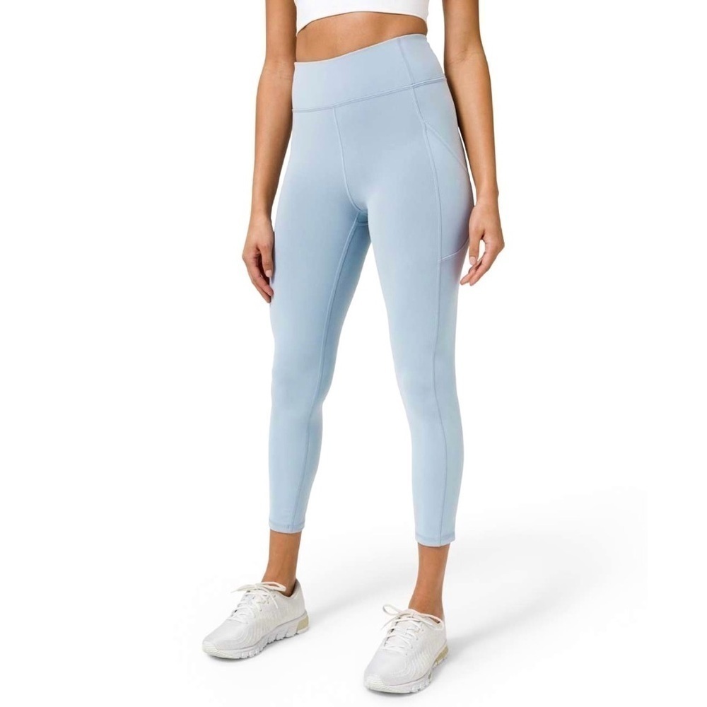 Lululemon Invigorate High-Rise Legging 25" Blue Chambray Everlux Sz 2